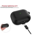 thumbnail image 3 of For Airpods 3 & Airpods 3rd Gen Silicone Case, AirPods 3 Case with Keychain, Njjex Shockproof Protective Premium Silicone Cover Skin for Apple Airpods 3rd Generation 2021 -Black, 3 of 9