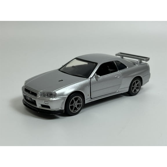 Nissan GT R34 V Spec II RHD Silver 1:36 Scale Tayumo 36115212