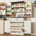 thumbnail image 6 of ChVans Large Kitchen Pantry Cabinet with 3 Drawers & 6 Door Storage Racks, 71" Tall Farmhouse Storage Cabinet with Metal-Reinforced Shelves for Kitchen Dining Room Living Room, 6 of 8