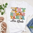 thumbnail image 5 of Custom Teacher Name Tiny Human Tamer T-shirt, Back to school Women Teacher Shirts (2XL, White), 5 of 7