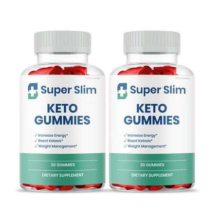 Super Slim Keto Gummies Official, Maximum Strength Dietary Supplement for Men and Women (2 Pack)