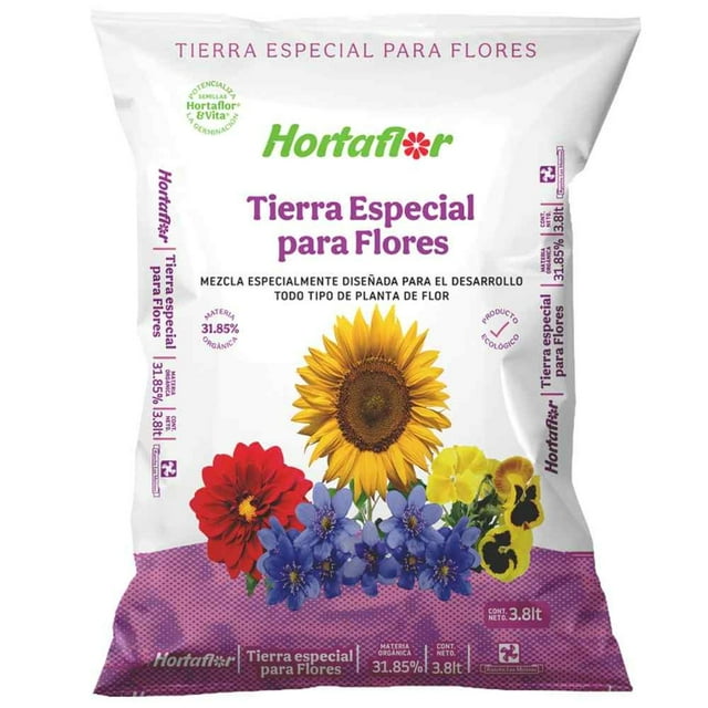 Tierra Para Flores Hortaflor 31.85% Materia Orgánica