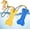 Bone Shape, variant on Floating Dog Toys for Water Fetch, 8.5" Dog Water Toy for Medium Large Dogs, Tough Interactive 2 Pack Fetch Bumpers with Durable Rope for Summer Training Teething Outdoor Pool