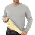 thumbnail image 2 of Wrtxtat Mens Fuzzy Sherpa Sweatshirts Winter Thick Warm Fleece Lined Long Sleeve Crewneck Pullover Tops Heavyweight Loungwear Underwear Shirts with Pockets Z01-Gray XL, 2 of 7