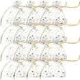 thumbnail image 4 of WORGEOUS Drawstring Jewelry Pouch Organza Drawstring Bags White Cloth 100Pcs, 4 of 8