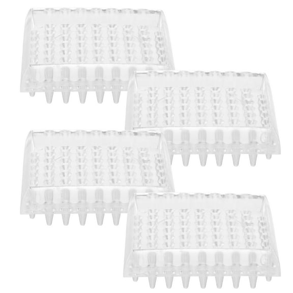 HINTRMENT 8-Piece Set Furniture Grippers for Hardwood Floors Transparent Plastic Round Pads 5.5x5.5cm