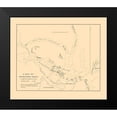 thumbnail image 2 of Swift 23x20 Black Modern Framed Museum Art Print Titled - Ocracock Inlet - Swift 1835, 2 of 5