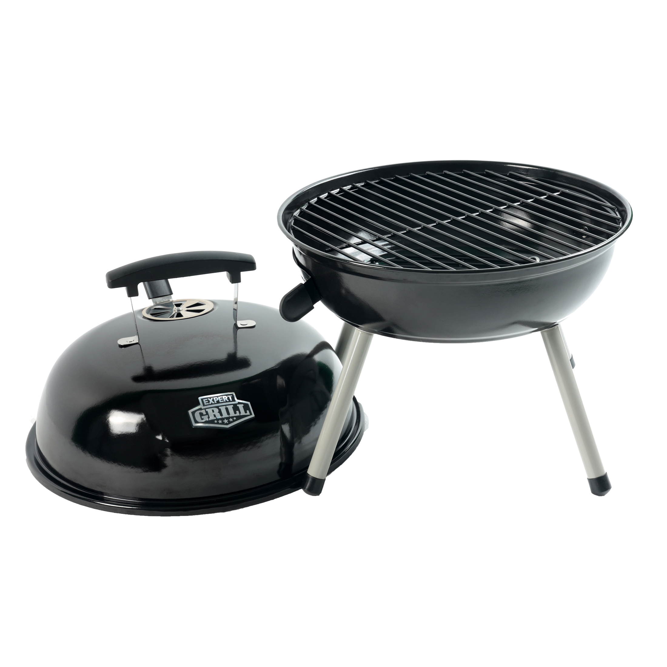 Expert Grill 14.5 in Portable Charcoal Grill, Black photo 4