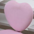 thumbnail image 2 of Demi Bonn 35" Heart Love Shaped Back Design Office Chair with Adjustable Height for Home Office, Pink, 2 of 7