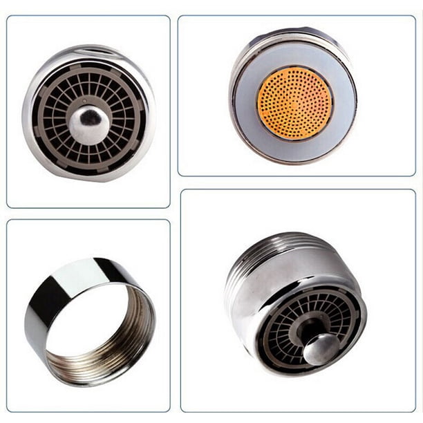 4-Pack Faucet Aerator Set – Brass Mesh Nozzle With Stainless Steel Cores, 24mm External Thread, Wrench Included For Kitchen & Bathroom Sink