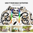 thumbnail image 4 of Kdxio Snake Print Womens Oversized Hoodies Sweatshirts Hooded Pullover Tops Sweaters Casual-Medium, 4 of 7