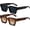 2 Pack (Black + Tortoise/Brown Gradient), variant on Square Sunglasses for Women Men Square Thick Frame Sun Glasses Simple Designer Style Shades