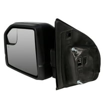 SCITOO Towing Mirror Tow Mirror Black Truck Mirror fit for 2015 2016 2017 2018 For Ford For F150 Pickup Truck with PC LH Power Adjusted Heated Turn Signal Light