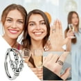 thumbnail image 2 of Xihbxyly Anillo de Cuentas de Lunares, Joya Ajustable Antiansiedad, Diseño Abierto y Elegante, Ajuste Cómodo con Baño Electrolítico, Accesorio Antiestrés, Regalo Unisex, Perfecto para Uso Diario., 2 of 7