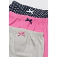 Luvable Friends Baby and Toddler Girl Cotton Pants 3pk, Navy Polkadot
