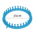 thumbnail image 4 of ziyahi 4pcs Round Knitting Loom Set Plastic Scraf Hat Bags Maker Craft Knit Loom Tools Kit Random Color, 4 of 7