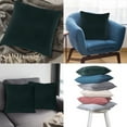 thumbnail image 3 of A1HC Set of 2 Luxurious Soft Velvet Throw Pillow Covers Only, 20"x20", Green, Decorative Cushion Covers with Hidden YKK Zipper for Sofa or Bed, 3 of 5