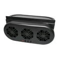 thumbnail image 2 of Electric Car Fans with Solar Panel USB/Solar Charging 3 Head Ventilation Fan Front, 2 of 7