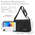 thumbnail image 7 of KXF Women Nylon Crossbody Satchel Purse, Lightweight Waterproof Multi Pocket Handbag for Daily Commute, 7 of 7