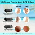 thumbnail image 6 of Electric Callus Remover for Feet, Rechargeable Portable Electronic Foot File Pedicure Kit, Waterproof Foot Scrubber File, Professional Pedicure Tools, Foot Care for Dead Skin Ideal Gift, 3 Rollers, 6 of 7