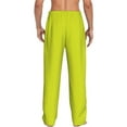 thumbnail image 3 of Fotbe Yellow Men's Pajama Pants,Sleepwear Pants,Pj Bottoms Drawstring And Pockets-XX-Large, 3 of 9