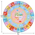 thumbnail image 2 of Conbriboy Round Kids Carpet Playmat Rug Education 47in rug Non-slip and machine washable Suave y Antideslizante, Aprende Alfabeto ABC, Letter shapes and seasons learning, 2 of 8