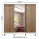 thumbnail image 3 of Ropero Closet Madesa Royale 3 Puertas 1 Espejo B/M CP, 3 of 5