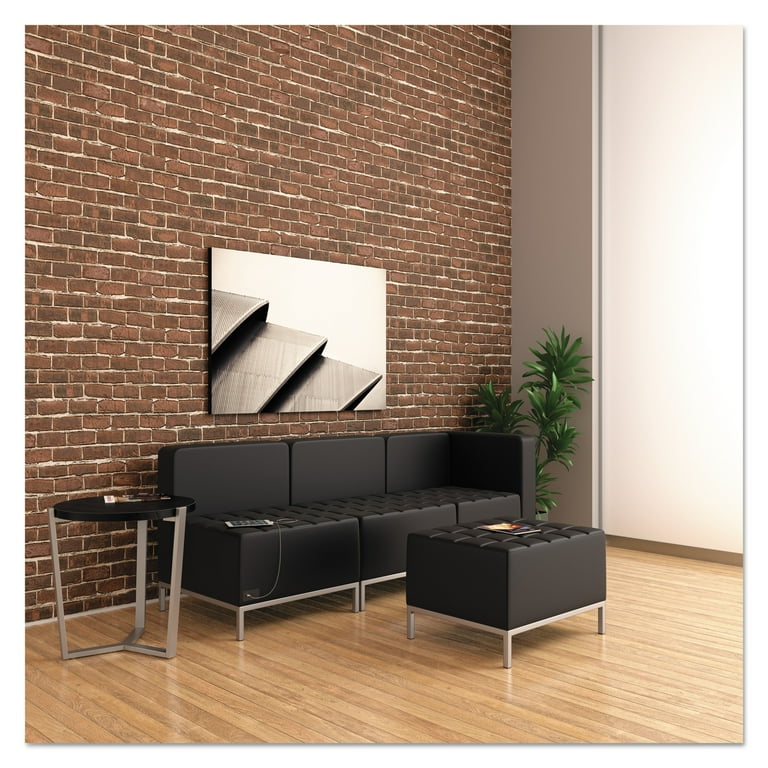 Alera QUB Series Armless L Sectional, 26.38w x 26.38d x 30.5h, Black Alera QUB Series Armless L Sectional, 26.38w x 26.38d x 30.5h, Black