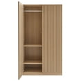 thumbnail image 2 of Pemberly Row Garde-Robe Contemporaine à Grain de Bois Laminé en Chêne, 2 of 11