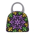 thumbnail image 7 of Lafuoo Mardi Gras5 Pattern Large Portable Insulated Lunch Bag, Waterproof Zipper Insulated Lunch Bag for Men and Women-One Size, 7 of 7