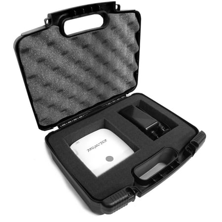 TRAVEL Portable Pico Projector Case with Protective Foam fits Crenova XPE700 / iCODIS CB-300 / Ezapor GM60 / Mileagea Pico DLP / ICopter Mini and Small