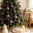 thumbnail image 3 of Kbndieu 12PCS Purple Christmas Balls Christmas Tree Decorations Ornaments, 3.14" Xmas Hanging Ornament Ball, Shatterproof Xmas Bulbs for Holiday Party Wreath Garlands Trees, 3 of 6