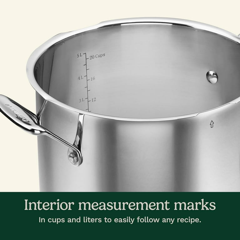 Cuisinart, Pasta Pot, 6 Qt Stainless Steel with Straining Cover