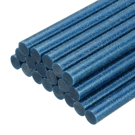 Hot Glue Sticks for Glue Gun, 20 Pcs Colored Hot Melt Adhesive Bulk Sticks for DIY Craft Projects Art Decoration Home Repairs, Blue (3.9" x 0.43")
