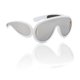 thumbnail image 1 of Gafas de sol futuristas, gafas de sol de espejo plateadas de gran tamaño., 1 of 5