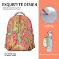 thumbnail image 5 of Eye-Catching Paisley Backpack - Best Paisley Gift for School & Travel, Lightweight Bookbag with Laptop Sleeve, Trendy College Backpack, 5 of 6
