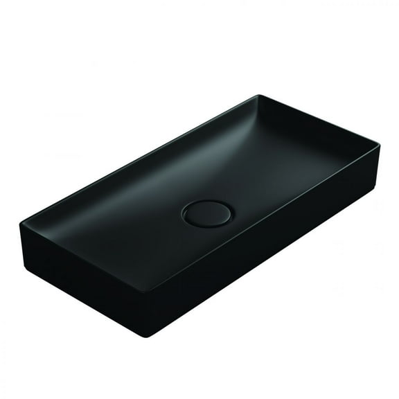 Vision 6075 Vessel Bathroom Sink in Matte Black