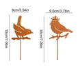 thumbnail image 3 of Outdoor Wrought Iron Flower Pot Decor – Garden Yard Courtyard Insert Silhouette for Natural, Elegant, Low-Maintenance Outdoor Space Enhancement brown, 3 of 6