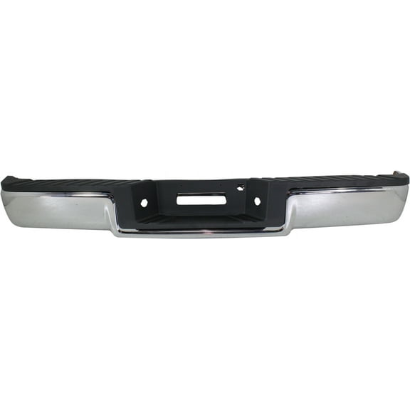 Step Bumper Compatible with FORD F-150 2004-2006/MARK LT 2006 Assembly Chrome Steel Hitch Style Fleetside