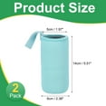thumbnail image 2 of Uxcell Neoprene Water Bottle Sleeves, Water Bottle Carrier Textured Insulators with Strap for Hiking Cycling Blue 2 Inch, 2 of 7