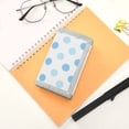 thumbnail image 7 of JIALIOU Nylon Trifold Card Wallet with ID Window Zipper Pocket for Men Women Teen Light Blue Polka Dots, 7 of 7