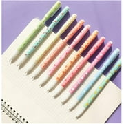 Cute Color Pens for Women Toshine Colorful Gel Ink Pen Set Unicorn Flamingo Pens Multicolor Gel Ink Roller Ball Pens for Kids Girls Children Students Teens Gifts 10 Pcs (0.5 mm)(A)