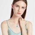 thumbnail image 2 of Cuoka Turquoise Urn Necklace 925 Sterling Silver Teardrop Urn for Ashes Pendant Necklaces with 18+2'' Chain Embedded Turquoise for Women Memorial Jewelry Gift for Grandma Grandpa Dog Cat, 2 of 7