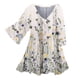 thumbnail image 2 of Blusas Fnochy para mujer, elegantes, informales, de verano, gran liquidación, con estampado floral, manga corta, cuello en V, camisas y tops finos, 2 of 6
