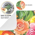 thumbnail image 2 of Fruit Roses Apples Leaves Flowers Dish Drying Mat Dish Drainer Rack Mats Water Absorbent Non-Slip Easy Clean Heat Resistant for Kitchen Counter, 2 of 8
