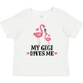thumbnail image 3 of Inktastic My Gigi Loves Me Flamingo Girls Baby T-Shirt, 3 of 5