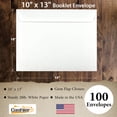 thumbnail image 4 of 100 Cashier Depot 10" x 13" Booklet Envelopes (Open Side), Premium Heavy 28lb. (White), 4 of 4