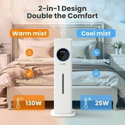 YOKEKON Cool Mist and Warm Mist Humidifiers, with 2.1gal Capacity, Perfect for Large Room up to 500 ft with Customized Humidity, Night Light, Easy Top Fill, 12H Timer, Essential Oil, Child Lock