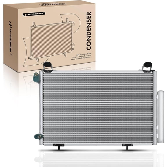 A-Premium Air Conditioning A/C Condenser Compatible with Toyota Echo 2003-2005, Replace# 8845052140, 8845052141