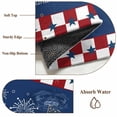 thumbnail image 6 of Large Area Rugs for Living Room Bedroom, Independence Day 6'x9' Rug Washable Carpet Runner Indoor Outdoor, Blue Truck Star Usa Flag Red White Plaid Non Slip Floor Mats Rug for Kitchen, Playroom, 6 of 8